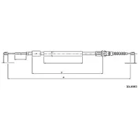 METZGER 10.6043 Handremkabel