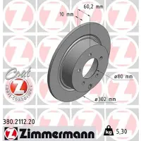 ZIMMERMANN 380.2112.20 Remschijf
