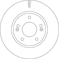 TRW DF6936 Remschijf