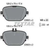 Textar Remblokset 2260201, achter
