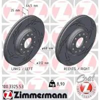 ZIMMERMANN 100.3325.53 Remschijf