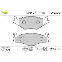 Valeo 301128 Remblokken