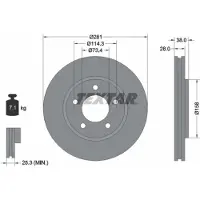 Textar 92108300 Remschijf