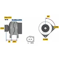 Bosch Dynamo / Alternator 0 986 080 970