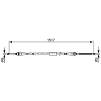 Bosch 1 987 482 639 Handremkabel