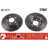 TRW DF2777 Remschijf