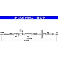 Ate Kabel, parkeerrem 24.3727-0794.2 links