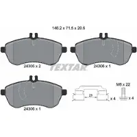 Textar Remblokset 2430602, voor