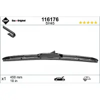 SWF Ruitenwisser 116176 SWF voor o.a. ABARTH, CHEVROLET, FIAT, HONDA, HYUNDAI, JEEP, KIA, LEXUS, MAZDA, MERCEDES-BENZ, MINI, MITSUBISHI, OPEL, SUBARU, SUZUKI