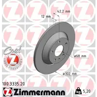 ZIMMERMANN 100.3335.20 Remschijf