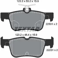 Textar Remblokset 2253101, achter