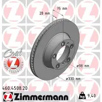 ZIMMERMANN 460.4508.20 Remschijf