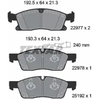 Textar Remblokset 2297701, voor