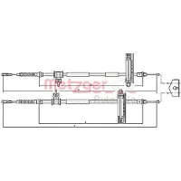 METZGER 10.5362 Handremkabel