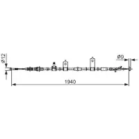 Bosch Kabel, parkeerrem 1 987 482 852