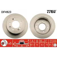TRW DF4923 Remschijf
