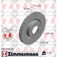 ZIMMERMANN 150.1291.20 Remschijf