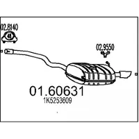 MTS 01.60631 Einddemper