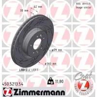 ZIMMERMANN 450.5213.54 Remschijf