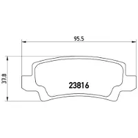 Brembo Remblokken set P 83 065 Brembo voor o.a. TOYOTA