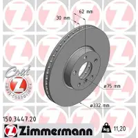 ZIMMERMANN 150.3447.20 Remschijf