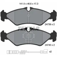 Textar Remblokset 2473901, achter
