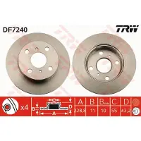 TRW DF7240 Remschijf