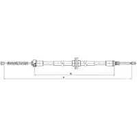 METZGER 10.9339 Handremkabel