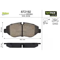 Valeo 872192 Remblokken