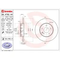 Brembo 08.4750.41 Remschijf