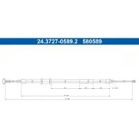 Ate 24.3727-0589.2 Handremkabel