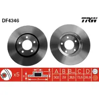 TRW DF4346 Remschijf