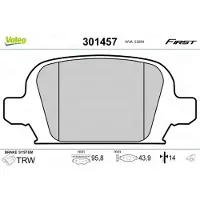Valeo 301457 Remblokken
