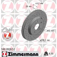 ZIMMERMANN 590.2828.52 Remschijf