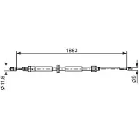 Bosch 1 987 482 302 Handremkabel