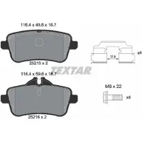 Textar 2521502 Remblokken