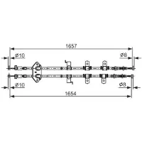 Bosch 1 987 482 896 Handremkabel