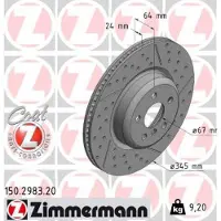 ZIMMERMANN 150.2983.20 Remschijf