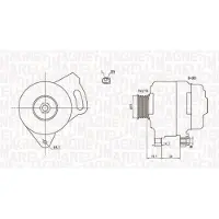 MAGNETI MARELLI 063731750010 Dynamo / Alternator