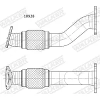 Walker 10928 Voorpijp