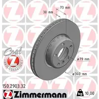 ZIMMERMANN 150.2903.32 Remschijf
