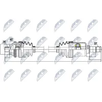 NTY NPW-ME-031 Aandrijfas