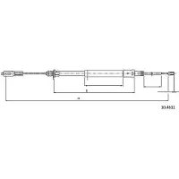 METZGER 10.4611 Handremkabel