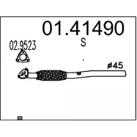 MTS 01.41490 Voorpijp