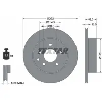 Textar 92144003 Remschijf