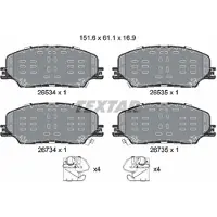 Textar Remblokset, schijfrem 2653401