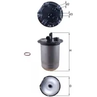 MAHLE ORIGINAL KL 1132D Brandstoffilter