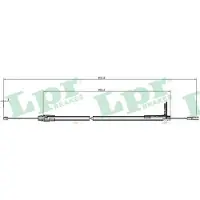 LPR C0425B Handremkabel