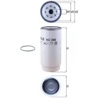 MAHLE ORIGINAL KC 296D Brandstoffilter