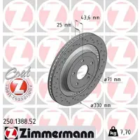 ZIMMERMANN 250.1388.52 Remschijf